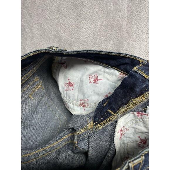 True Religion Disco Becky Big T Women's Sz 28 Yellow Rhinestone Bootcut Jeans - Picture 13 of 15